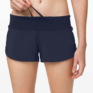 Lululemon Speed Up Short in True Navy, Size 4